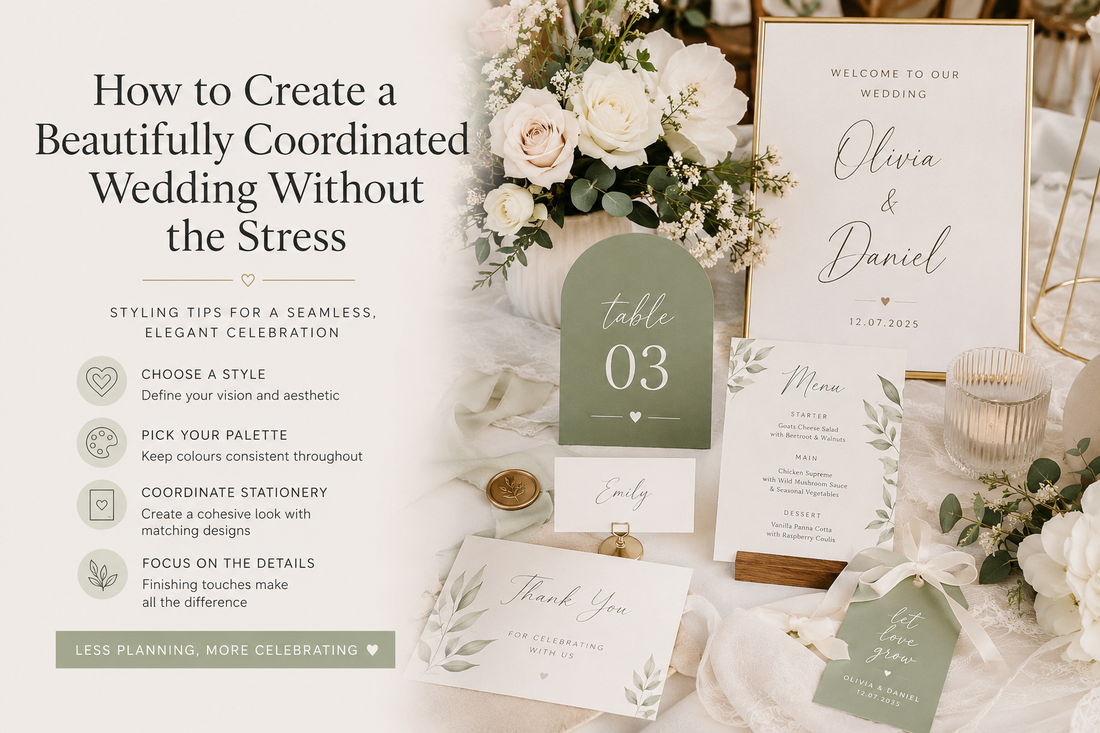 How to Create a Beautifully Coordinated Wedding Without the Stress Box & Party Co.