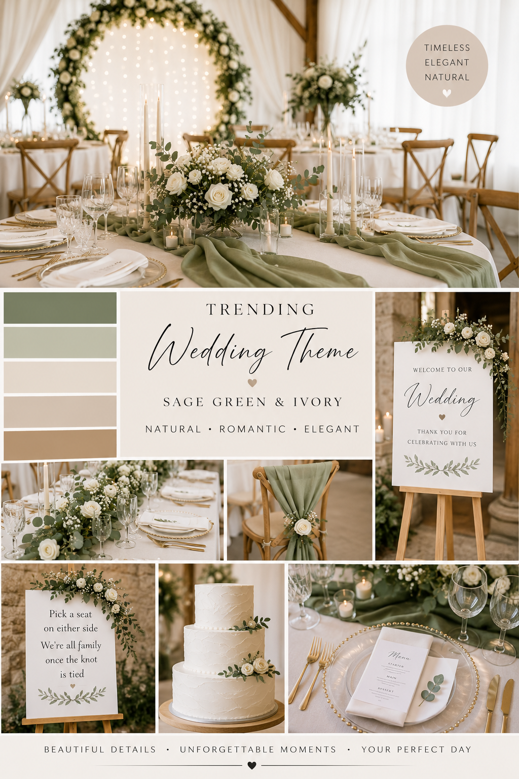 Sage Green & Ivory Wedding Theme Ideas for 2026 — The Elegant Wedding Trend Couples Are Loving Box & Party Co.