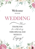 Meadow Butterfly Wedding Welcome Sign | A3 Print Box & Party Co.