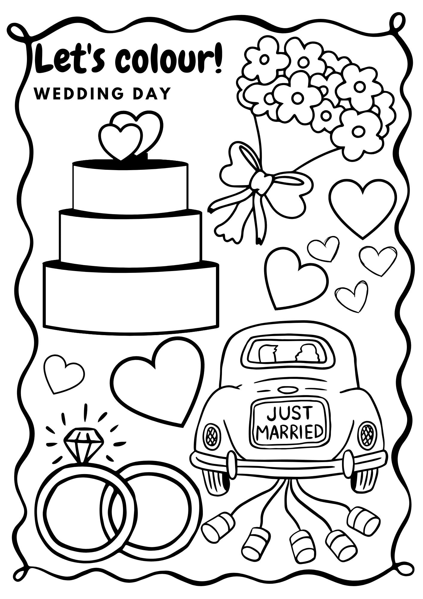Wedding Activity Sheets for Children Box & Party Co.