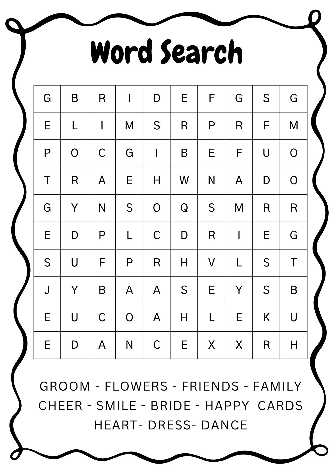 Kids Activity Wedding Sheets Box & Party Co.