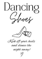 A5 Wedding Activity Sign - Dancing Shoes Box & Party Co.