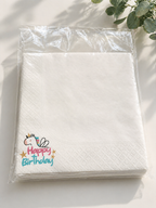 Personalised Napkins (Set of 15) | Custom Printed Elegant Event Napkins Box & Party Co.