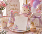 Personalised Napkins (Set of 15) | Custom Printed Elegant Event Napkins Box & Party Co.