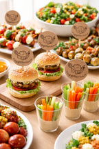 Charming Vegetarian Food Signs | Party Table Labels Box & Party Co.