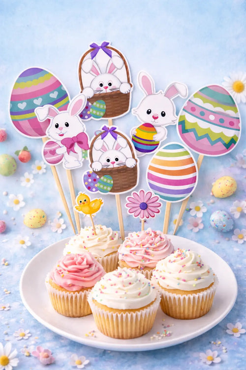 Easter Cupcake Toppers – Set of 8 Box & Party Co.