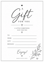 A Gift For You – A5 Premium Paper Print Gift Card Box & Party Co.