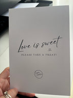 A5 Custom Wedding Sign – 300gsm Thick Card