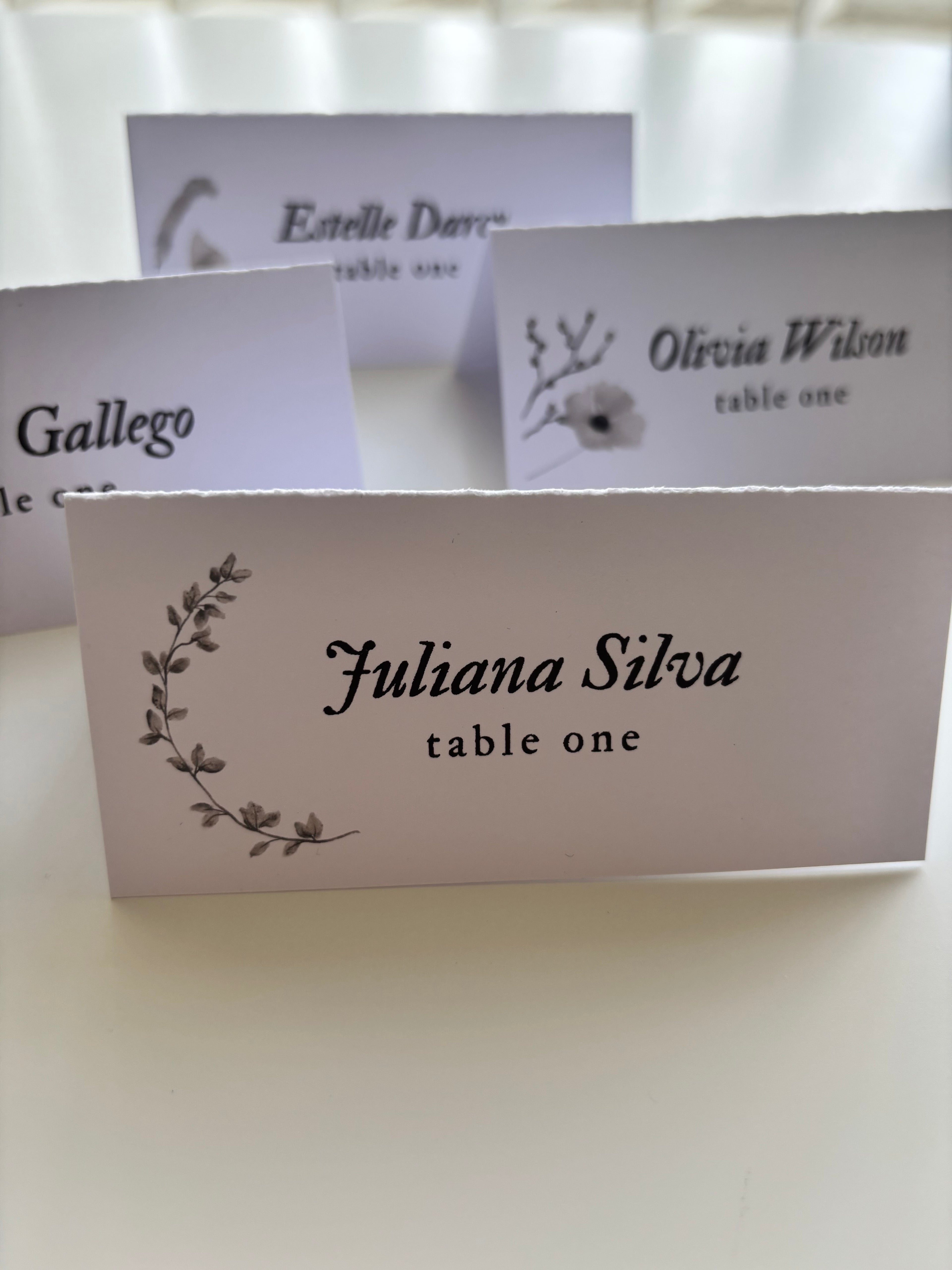Personalised Table Name & Place Card Signs Box & Party Co.