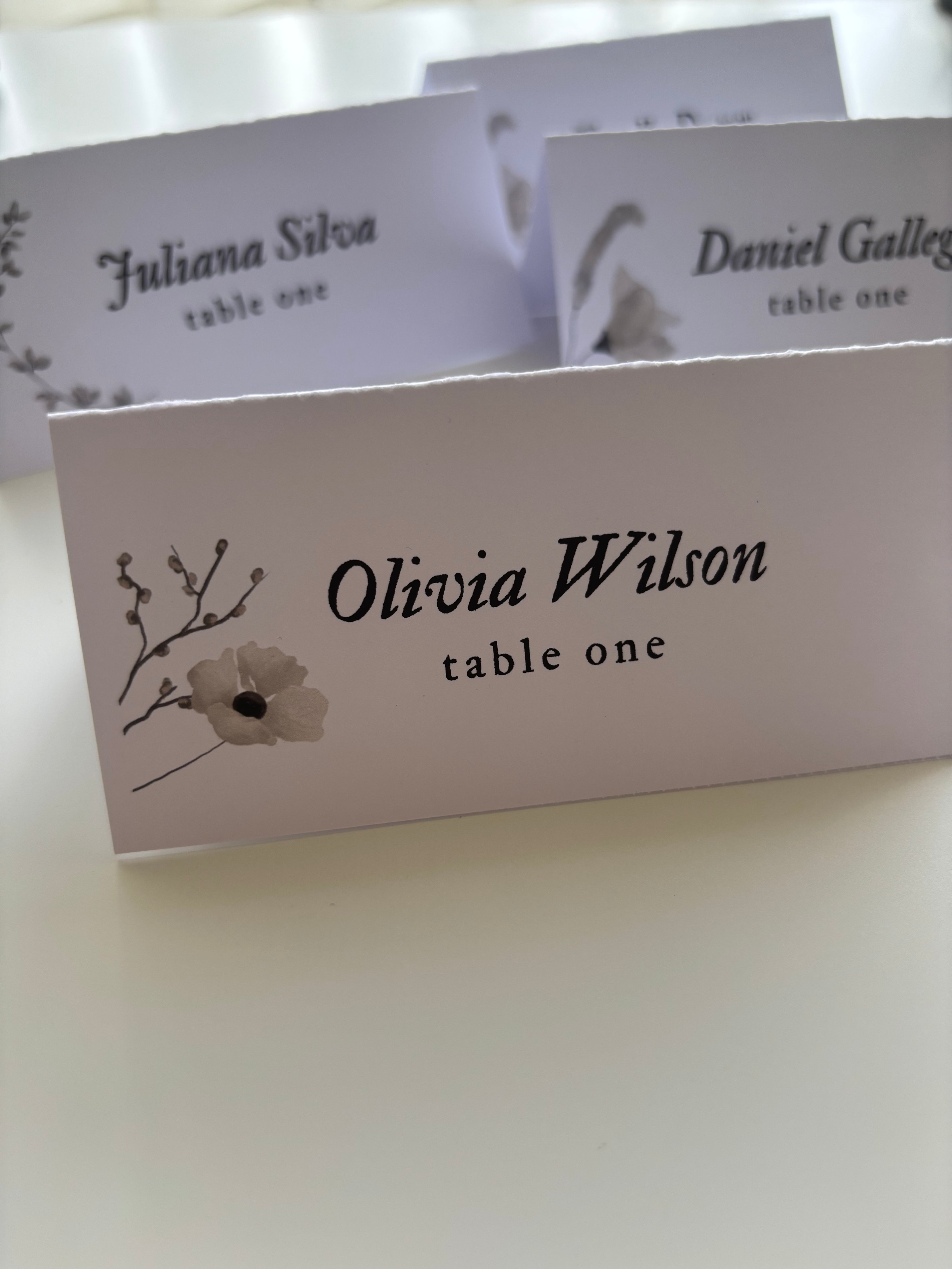 Personalised Table Name & Place Card Signs Box & Party Co.