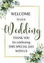 A3 Wedding Welcome Signs Box & Party Co.