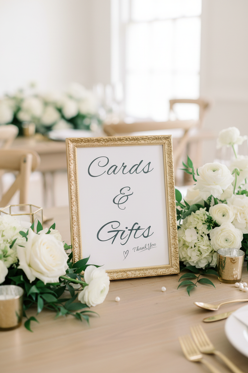 Cards & Gifts Wedding Sign
